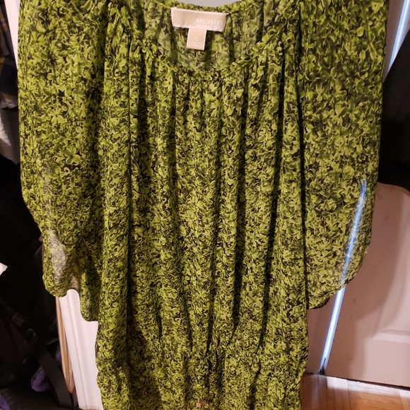 Michael Kors Blouse Green - Picture 1 of 4